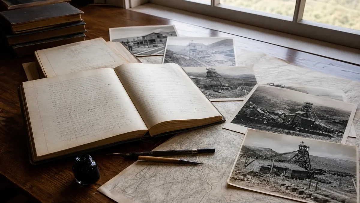 Regional History ghost town guide illustration